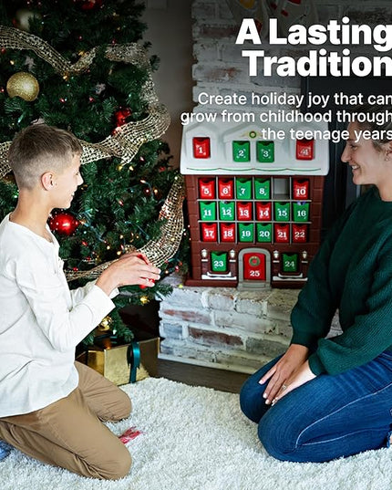 Step2 My First Advent Calendar, Kids Interactive Christmas Toy, 25 Large Refillable Bins, Hide Surprises for Holiday Excitement, for Toddlers 1+ Years Old - LeafyLoom