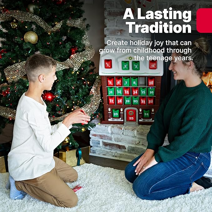 Step2 My First Advent Calendar, Kids Interactive Christmas Toy, 25 Large Refillable Bins, Hide Surprises for Holiday Excitement, for Toddlers 1+ Years Old - LeafyLoom