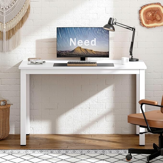 Need Small Computer Desk - 39 3/8'' Inches Heavy Duty Writing Desks, Simple Laptop Corner Table for Home Office,Dormitory AC3DW10060 - LeafyLoom