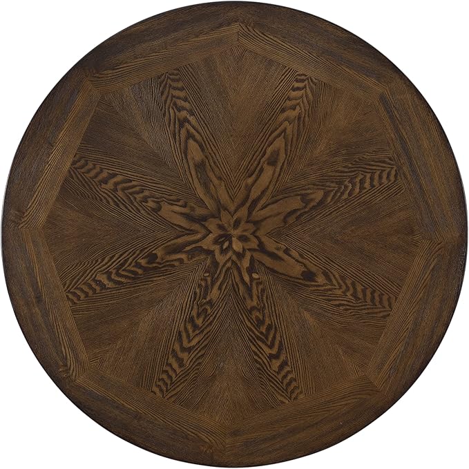 Powell Furniture Franklin Cocktail Table, Small, Multicolor,Brown/Black - LeafyLoom