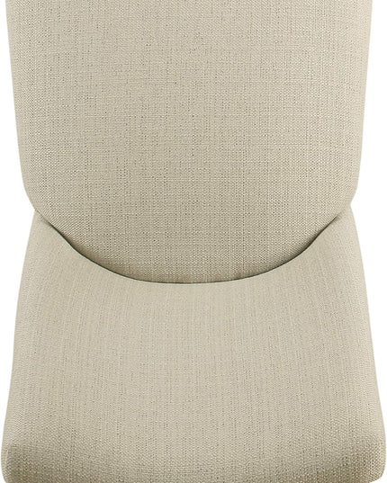 HomePop Dining Chair, Linen Cream (Single Pack) - LeafyLoom