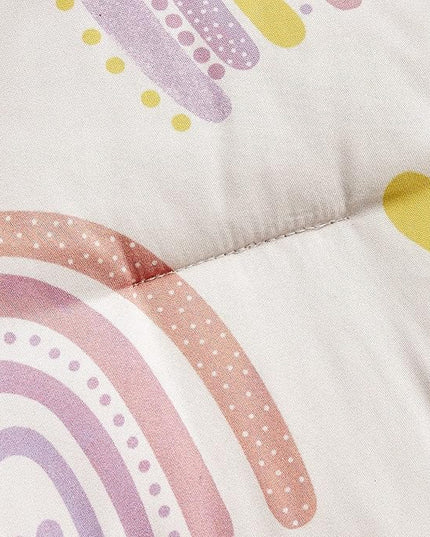 for Kids Rainbow Hearts 4-Piece Comforter Set - Beautiful Motif Design Bedding Set with Embrodery Print - LeafyLoom