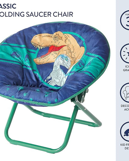 Idea Nuova Jurassic World Toddler Saucer Chair - LeafyLoom