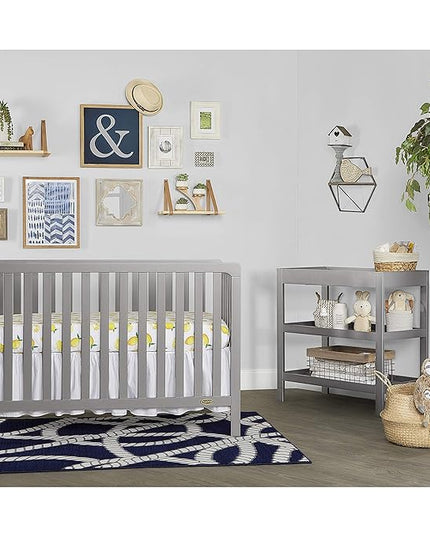 Nursery Essentials Bundle of Dream On Me Ridgefield 5-in-1 Convertible Crib, Dream On Me Ridgefield Changing-Table, with a Dream On Me Honeycomb Orthopedic Firm Fiber Standard Crib Mattress - LeafyLoom