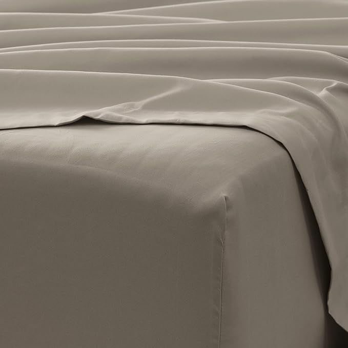 Linen Market Bed Sheets for Queen Size Bed (Taupe) - Sleep Better Than Ever with These Soft and Cooling Queen Sheets - Deep Pocket Fits 16" Thick Beds - 4 Piece Queen Sheet Set - LeafyLoom