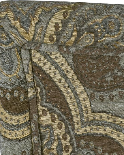 HomePop Parsons Upholstered Accent Dining Chair, Set of 2, Blue and Brown Paisley - LeafyLoom
