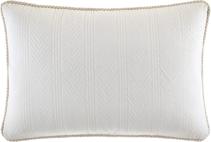 Nautica - Queen Comforter Set, Cotton Reversible Bedding with Matching Shams, Ideal Home Decor for All Seasons (Saybrook Beige, Queen) - LeafyLoom