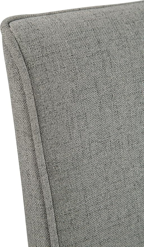 Signature Design by Ashley Kimonte Upholstered 19" Parsons Dining Chair, 2 Count, Dark Gray - LeafyLoom