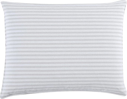 Nautica - Queen Comforter Set, Cotton Reversible Bedding with Matching Shams, Mediterranean Inspired Home Decor for All Seasons (Fairwater Grey, Queen) - LeafyLoom