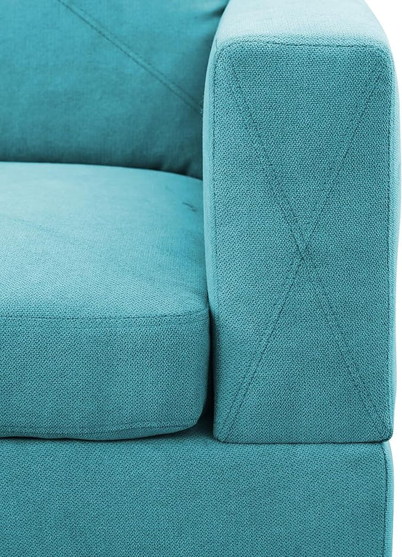 L-Shaped Sectional Couches with 66.5'' Chaise Lounge & Storage Ottoman Modular Room Sofas for Home Office Apartment, Large Living Furniture, 97'' Left Hand Facing, Green Linen - LeafyLoom