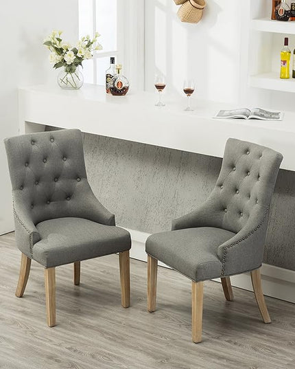 NicBex Haerin-SD-00158-LWJ Dining Chairs, 24"x22"x39", Gray - LeafyLoom
