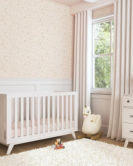 DaVinci Otto 3-in-1 Convertible Crib in White, Greenguard Gold Certified - LeafyLoom