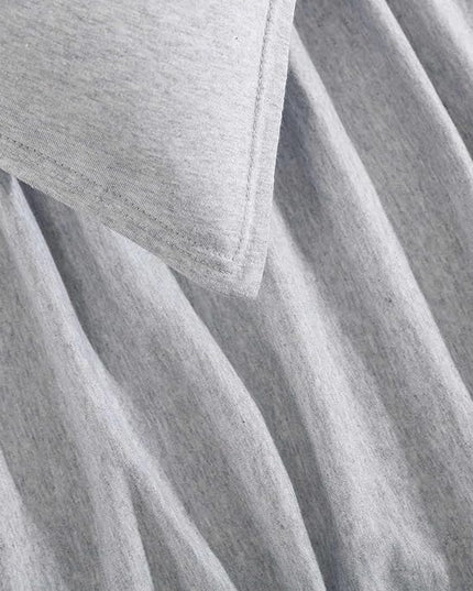 Calvin Klein - Queen Comforter Set, Luxuriously Soft Home Decor, Modern Cotton Melange Jersey Bedding (Grey Blue Heather, Queen) - LeafyLoom