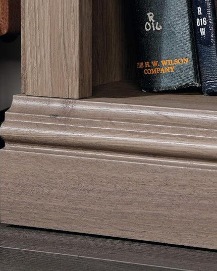Sauder Miscellaneous Storage 3-Shelf Bookcase/ Book shelf, Salt Oak finish - LeafyLoom