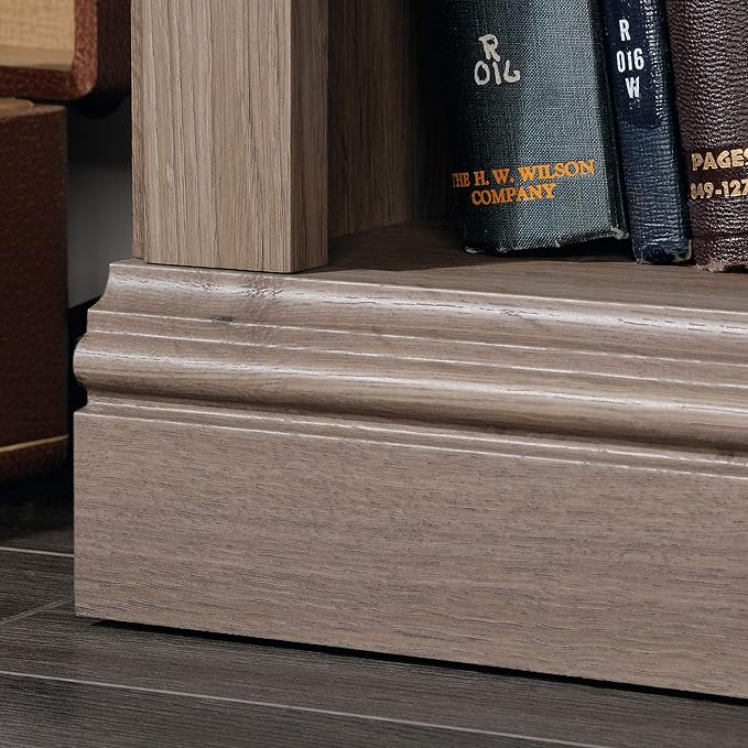 Sauder Miscellaneous Storage 3-Shelf Bookcase/ Book shelf, Salt Oak finish - LeafyLoom
