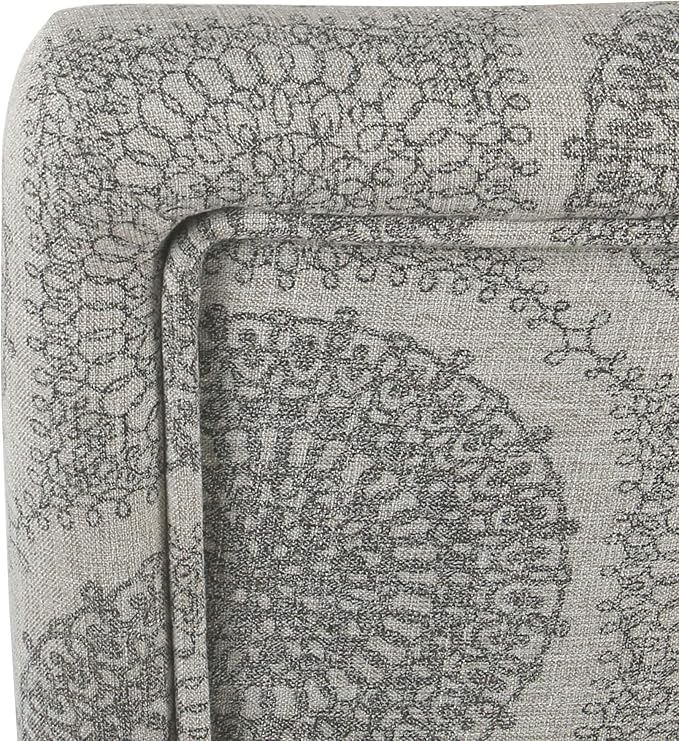 HomePop Parsons Classic Upholstered Accent Dining Chair, Set of 2, Grey Medallion - LeafyLoom