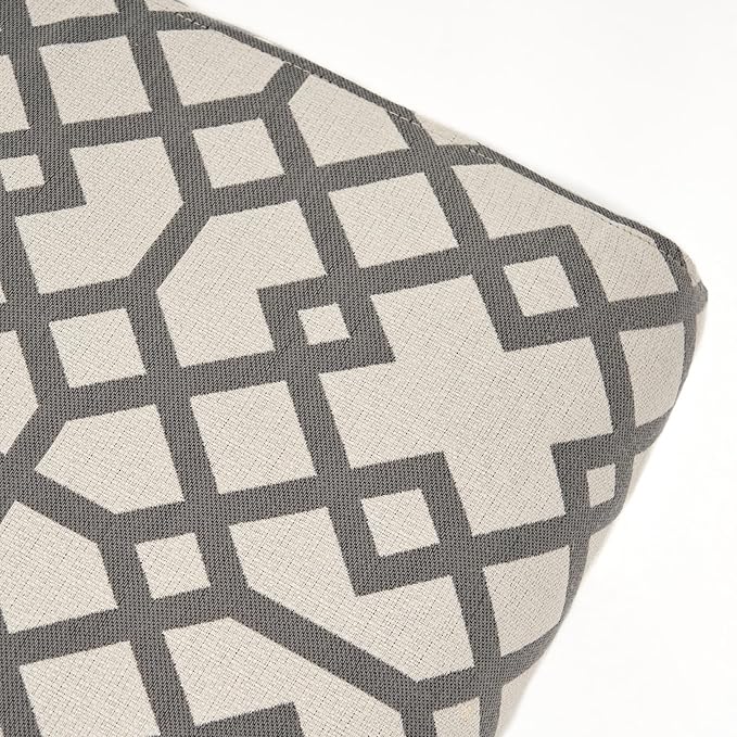 Christopher Knight Home Kassi Fabric Accent Chair, Grey Geometric Patterned - LeafyLoom