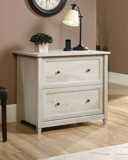 Sauder Edge Water Lateral File, Chalked Chestnut finish - LeafyLoom
