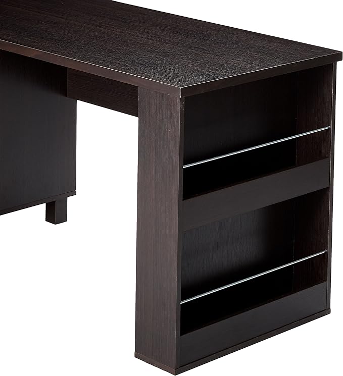 247SHOPATHOME home-office-desks, Espresso - LeafyLoom