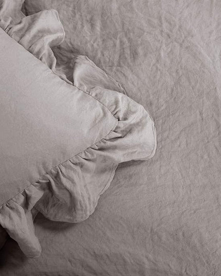 Lush Decor Reyna Ruffle Comforter Set - 3 Piece Cozy Ruffled Bedding Set - Timeless Elegance and Comfort for Bedroom - King, Gray - LeafyLoom
