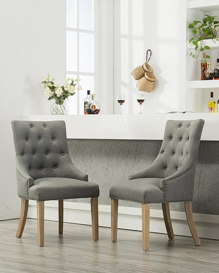 NicBex Haerin-SD-00158-LWJ Dining Chairs, 24"x22"x39", Gray - LeafyLoom