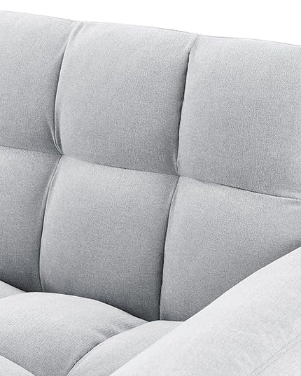 Large 2 Seater Sofa&Couch Loveseat W/Pull Out Sleeper Couch Bed and Pillows,3 in 1 Reclining Backrest Love Seat Convertible Twin XL Size Sleeper&Sofabed for Home Apartment Office Living Room - LeafyLoom