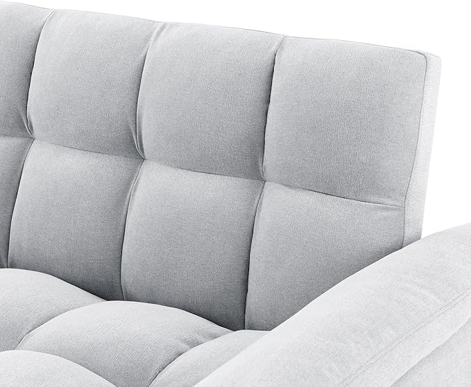 Large 2 Seater Sofa&Couch Loveseat W/Pull Out Sleeper Couch Bed and Pillows,3 in 1 Reclining Backrest Love Seat Convertible Twin XL Size Sleeper&Sofabed for Home Apartment Office Living Room - LeafyLoom