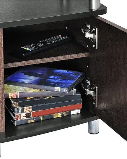 Ameriwood Home Carson TV Stand for TVs up to 50", Cherry/Black - LeafyLoom
