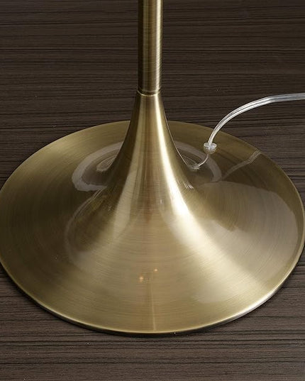 Kenroy Home 21405AB Stowe Floor Lamp with Antique Brass Finish, Modern Style, 61" Height, 19" Width, 19" Depth - LeafyLoom