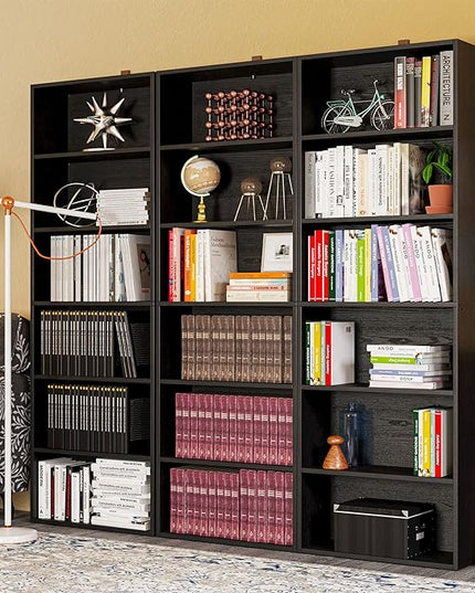 IRONCK Bookshelves and Bookcases Floor Standing 6 Tier Display Storage Shelves 70in Tall Bookcase Home Decor Furniture for Home Office, Living Room, Bed Room - LeafyLoom
