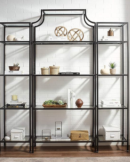 Crosley Furniture Aimee 3-Piece Etagere Bookcase Set, Oil-Rubbed Bronze - LeafyLoom