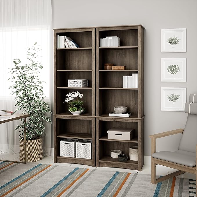 Prepac Prepac Home Office Tall 6-Shelf Bookcase - LeafyLoom