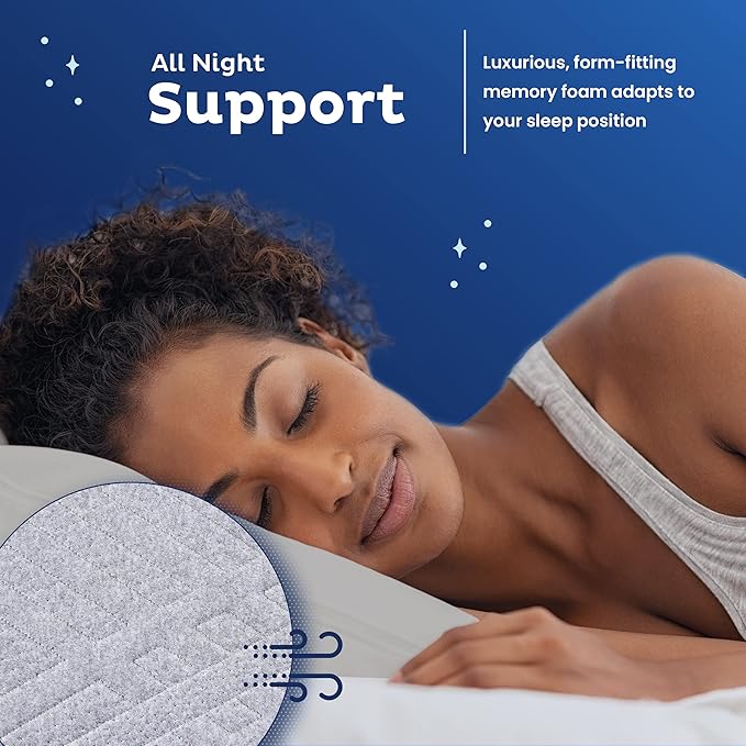 Snuggle-Pedic Long Body Pillow for Adults - Big 20x54 Pregnancy Pillows w/Shredded Memory Foam & Cooling Pillow Cover - Cuddle Firm Maternity Side Sleeper Pillow Insert to Hug for Bed - Grayy - LeafyLoom