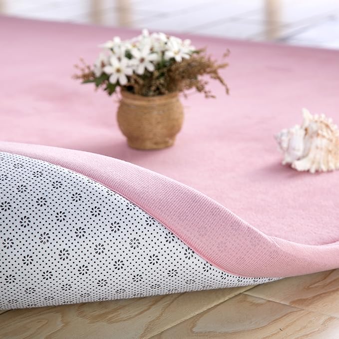 Children Play Mat, V-mix Handmade Weaving Plush Foam Play Crawling Rugs for Baby, Toddler, and Children Play Blanket, Yoga Mat, Exercise Mat-Cushy- Soft & Thick Hypoallergenic, Non-Toxic, Reversible - LeafyLoom