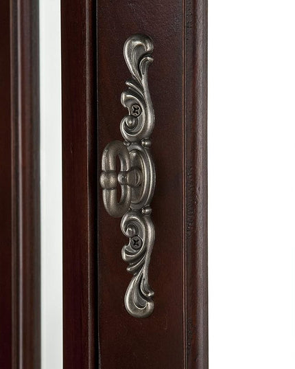 Home Decorators Collection Vitric Lighted Curio, 70" Hx21 Wx16 D, Mahogany - LeafyLoom