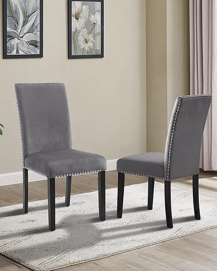 NicBex Haerin-SD-00165-LWJ Dining Chairs, 19"x22.6"x38.3", Gray - LeafyLoom
