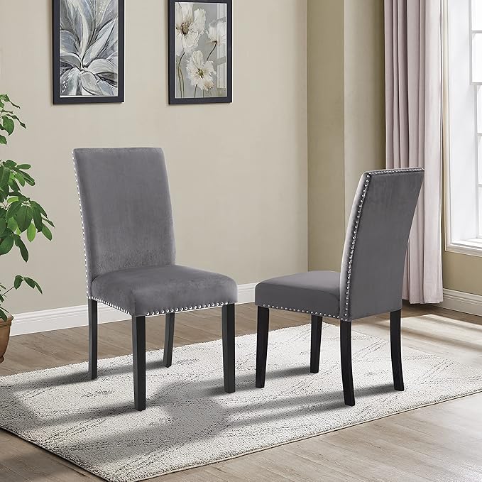 NicBex Haerin-SD-00165-LWJ Dining Chairs, 19"x22.6"x38.3", Gray - LeafyLoom