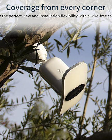 Arlo Pro 3 LED Floodlight Security Camera 2K HDR 2000-3000 Lumens | Wire-Free | Protect Driveways & Alleyways | Connects to Wi-Fi | Color Night Vision, Motion Sensor, 2-Way Audio, Rechargeable (White) Arlo