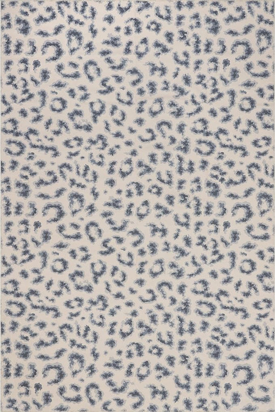nuLOOM Mason Machine Washable Contemporary Leopard Print Ultra Thin Area Rug, 8' x 10', Blue - LeafyLoom