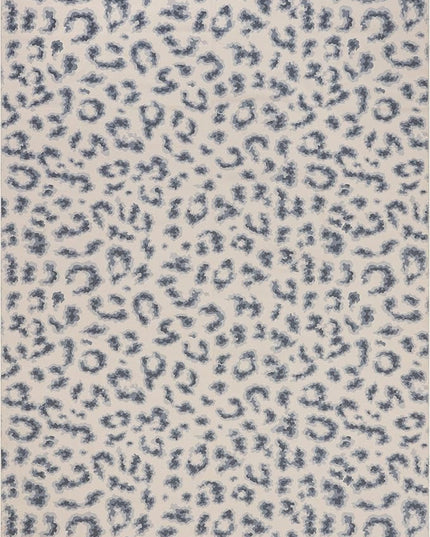 nuLOOM Mason Machine Washable Contemporary Leopard Print Ultra Thin Area Rug, 5' x 8', Grey - LeafyLoom