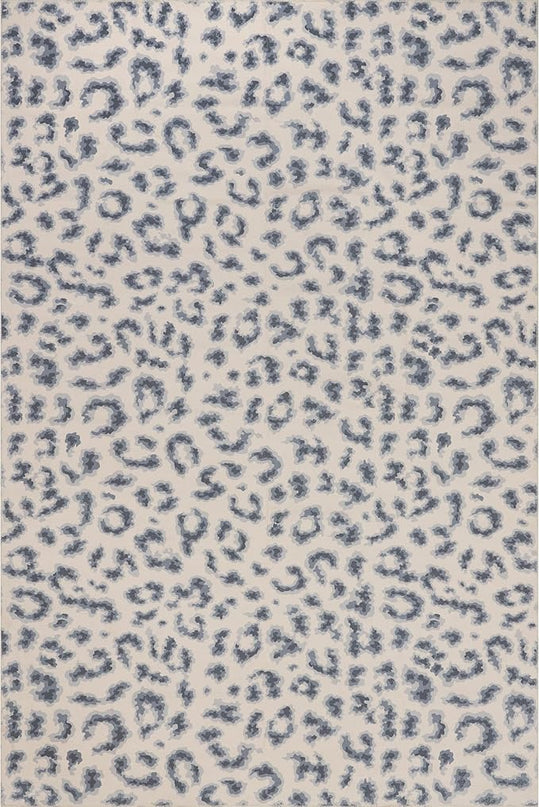 nuLOOM Mason Machine Washable Contemporary Leopard Print Ultra Thin Area Rug, 5' x 8', Grey - LeafyLoom