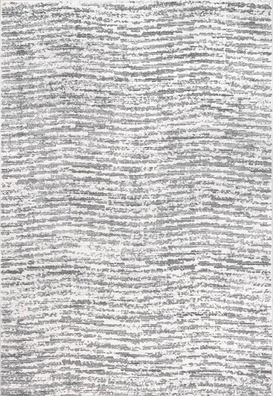 nuLOOM Avelina Abstract Stripes Machine Washable Ultra Thin Area Rug, 5' x 8', Light Grey - LeafyLoom