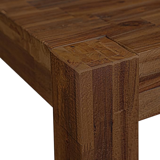 East West Furniture CN6-0N-T Celina Modern Kitchen Table - Rectangle Rustic Wood Dining Table , 36x60 Inch, Walnut - LeafyLoom
