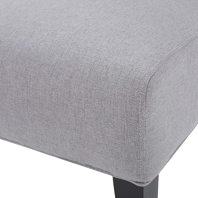 Christopher Knight Home Kassi Fabric Accent Chairs, 2-Pcs Set, Rubber, Light Grey - LeafyLoom