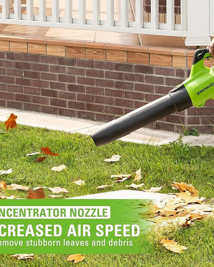 Greenworks 40V (160 MPH / 700 CFM) Cordless Brushless Axial Leaf Blower, 8.0Ah Battery and Charger Included - LeafyLoom