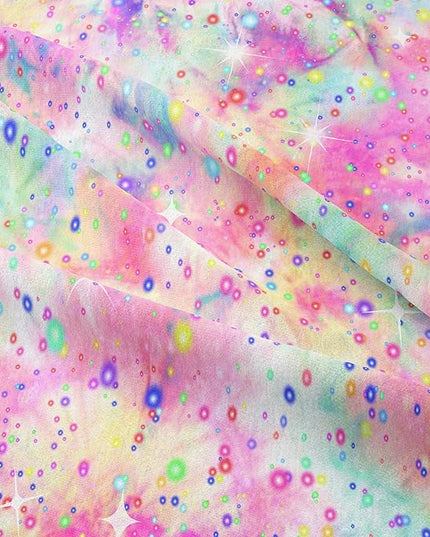 Pink Comforter Set for Girls, Bed in A Bag Twin Size, Purple Pink Tie Dye Pastel Comforter Set with Fitted Sheet and Flat Sheet - LeafyLoom