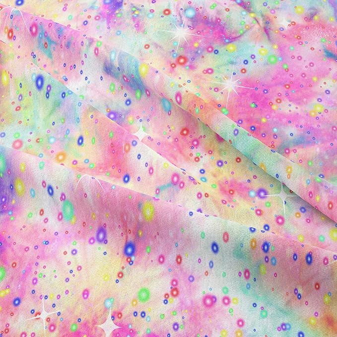 Pink Comforter Set for Girls, Bed in A Bag Twin Size, Purple Pink Tie Dye Pastel Comforter Set with Fitted Sheet and Flat Sheet - LeafyLoom