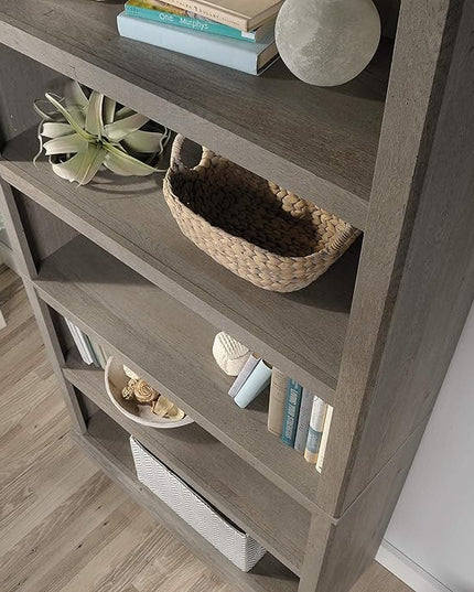 Sauder Miscellaneous Storage 5-Shelf Bookcase/Book Shelf, Mystic Oak Finish - LeafyLoom