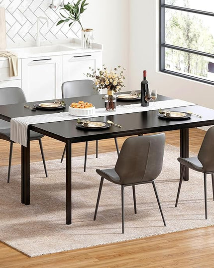 SogesGame Computer Desk, 71 inches Desk & Workstations for Home Office, Writing Study Corner Desk, Modern Simple Style Laptop Table, Easy to Assemble, Black - LeafyLoom