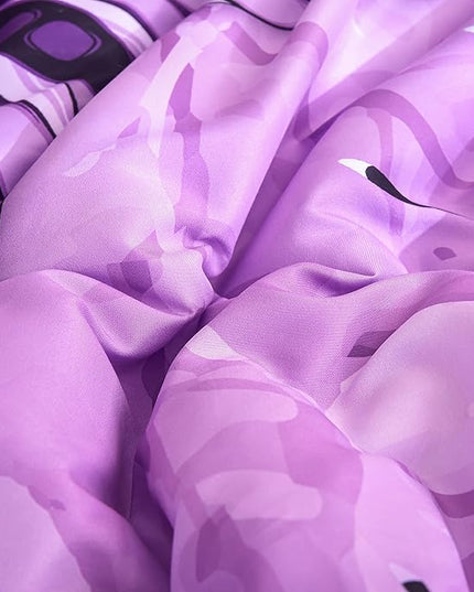 Btargot 3 Piece Purple Butterfly Girls Kids Adults Full Size Comforter Set, Lightweight Soft All Season Bedding Set with 2 Pillowcases - LeafyLoom